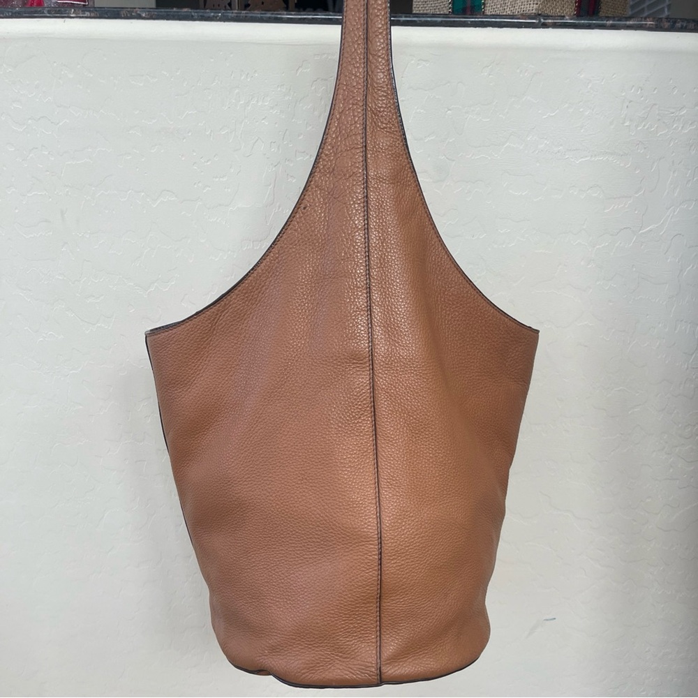 Authentic Rare Tory Burch All T Hobo Shoulder Bag Leather Purse Handbag - Picture 8 of 16